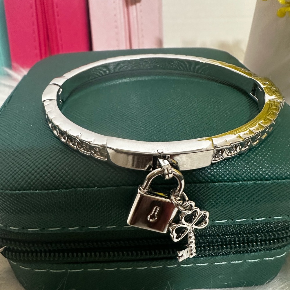 Silver Charm Locket Bracelet